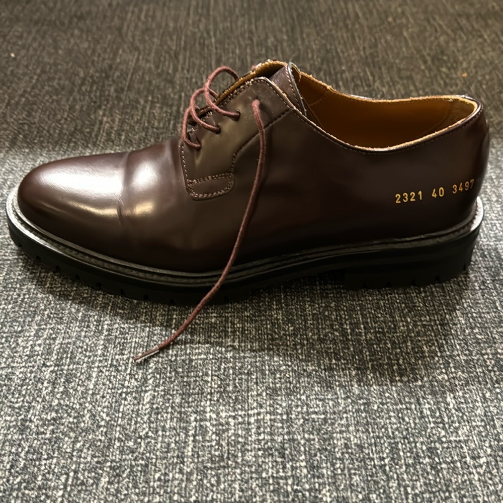 Common Projects - Derby Shoes - Color: Oxblood - Size 7 (Men’s)